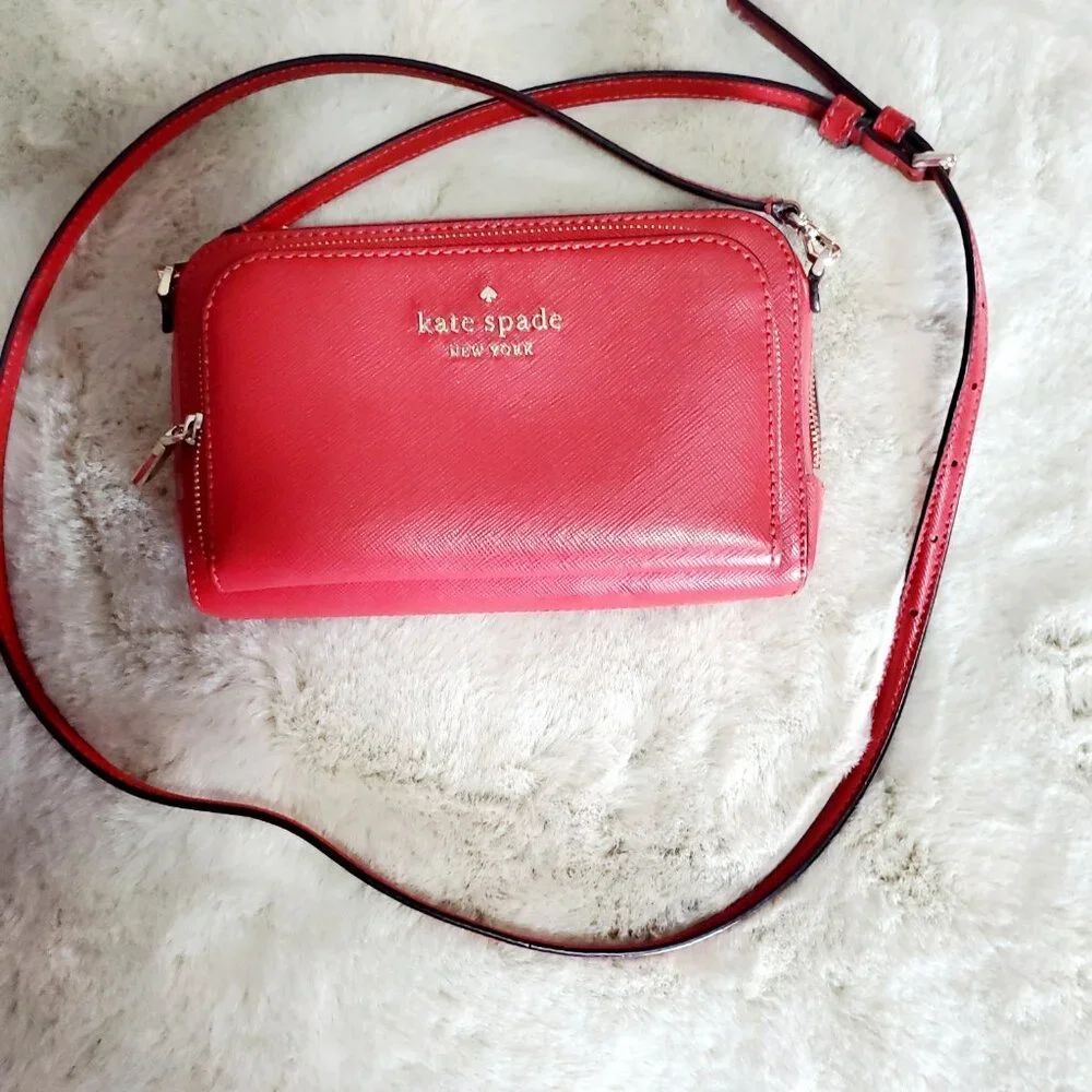 KATE SPADE STACI CROSSBODY SMALL/MINI RED BAG - Picture 2 of 11
